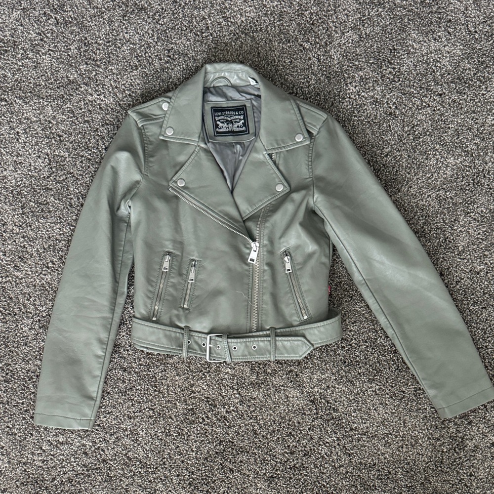 Levi’s Belted Faux Leather Moto Jacket